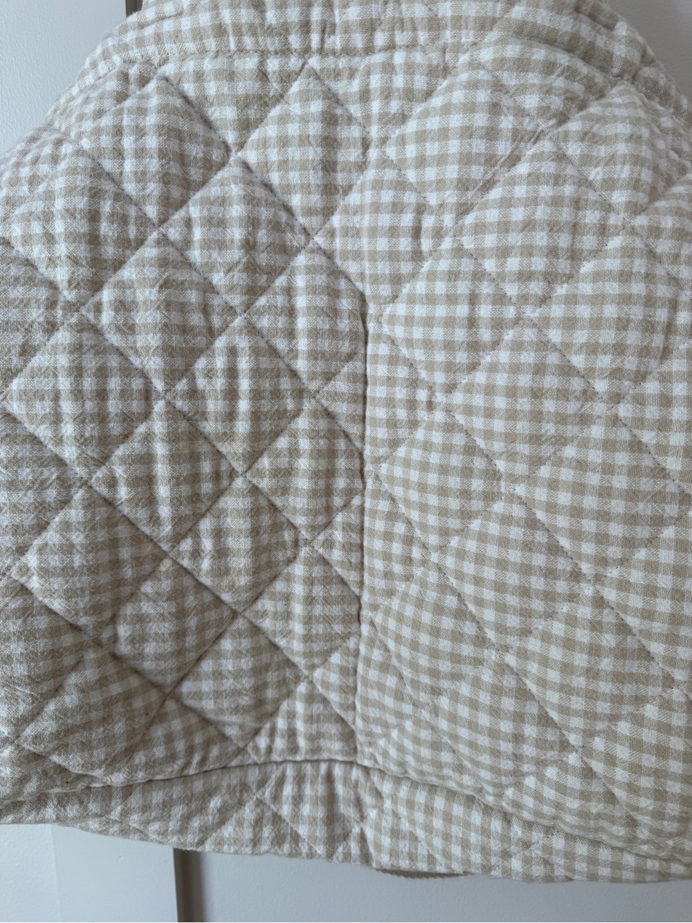 Dans Le Sac Beige Gingham Quilted Diaper Bag - Picture 4 of 5